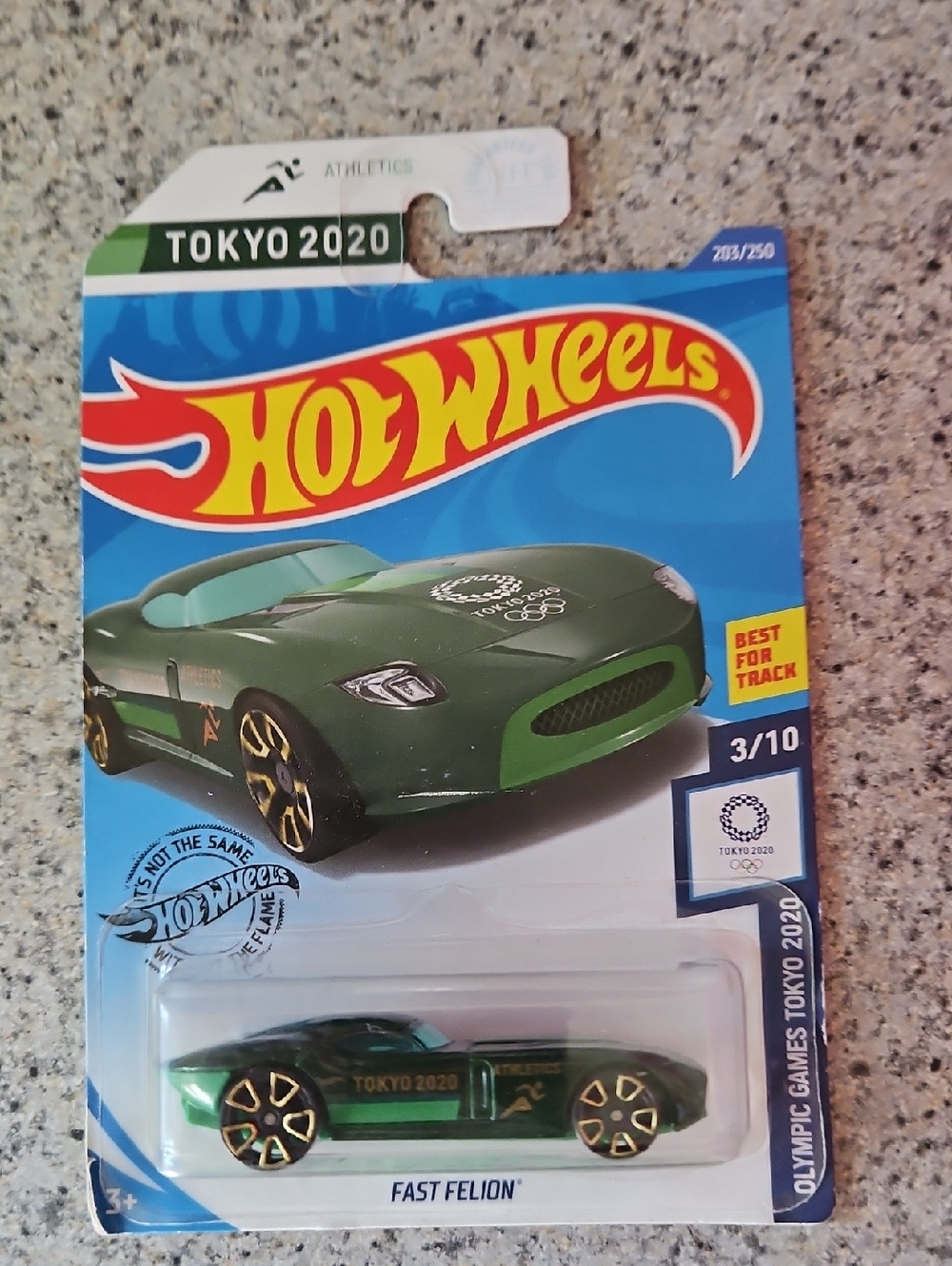 Hot Wheels Fast Felion Toy Car - Metallic Green Tokyo 2020